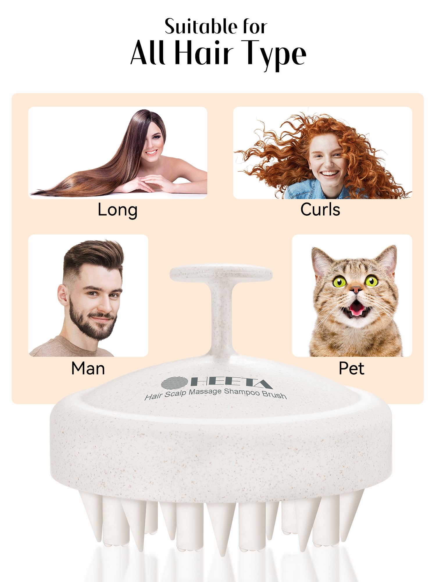 HEETA uso-humedo-seco funciona en cabello mojado o seco