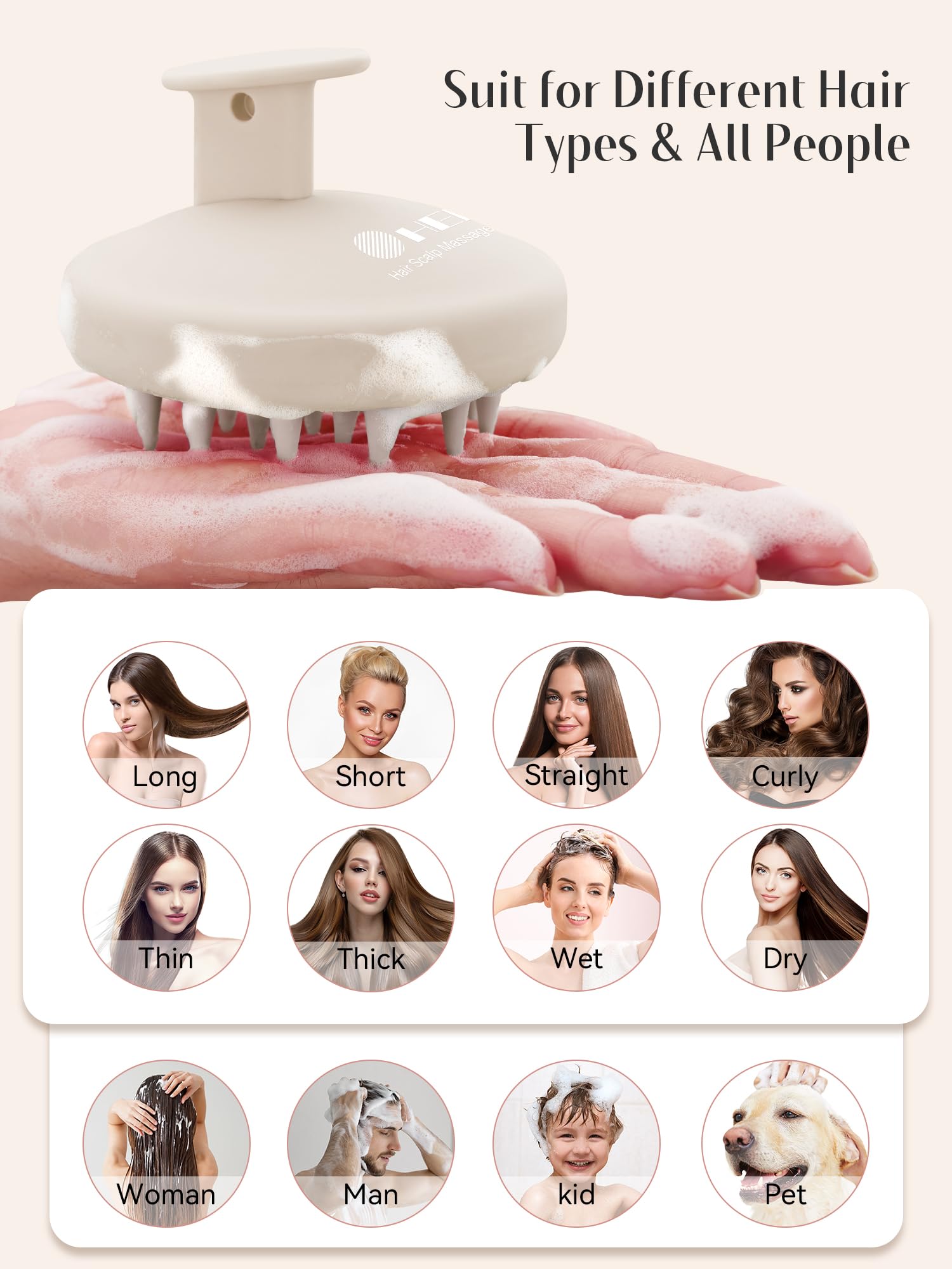 HEETA apto para todo tipo de cabello, suave o grueso.