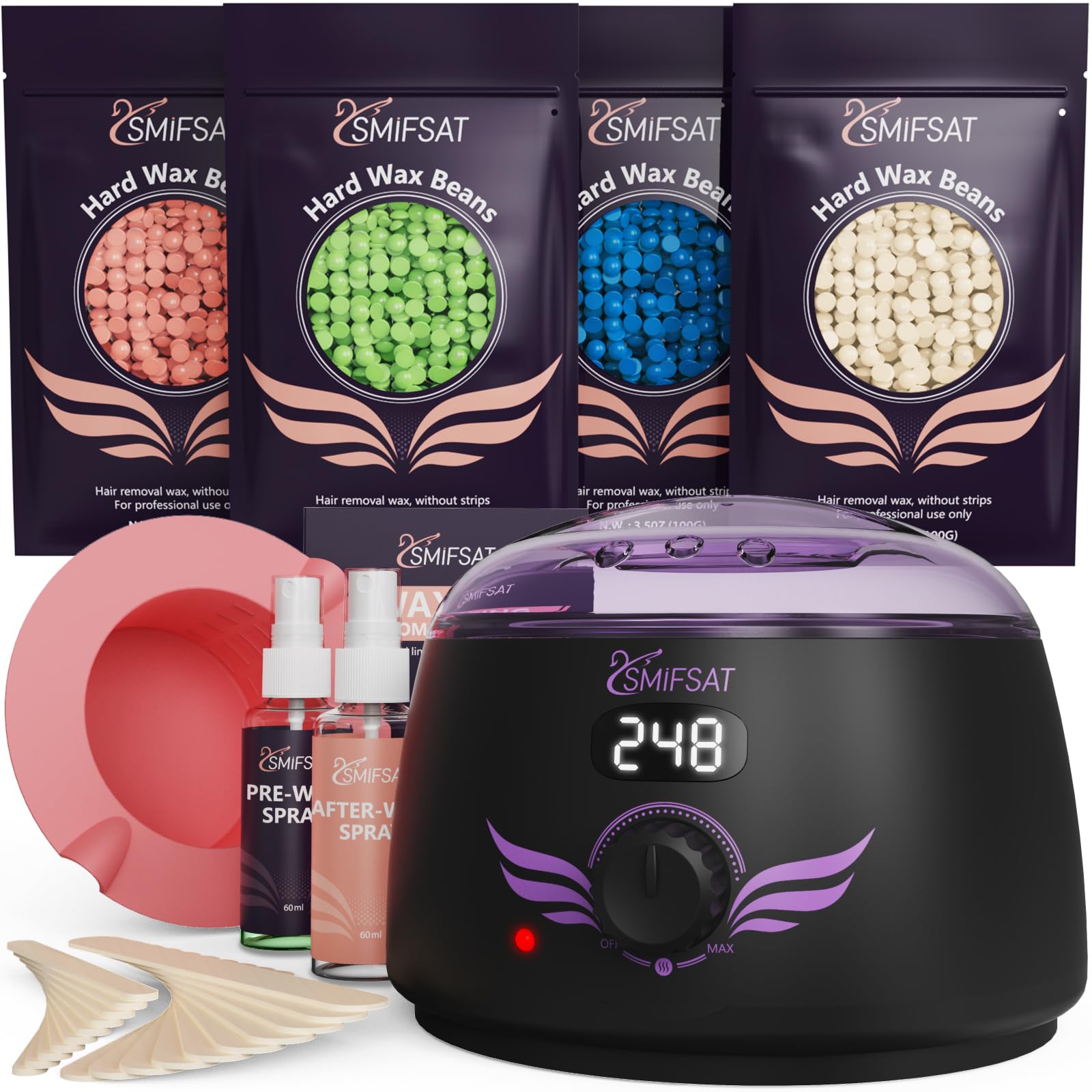 Hehasi calentador digital de depilacion para uso casero