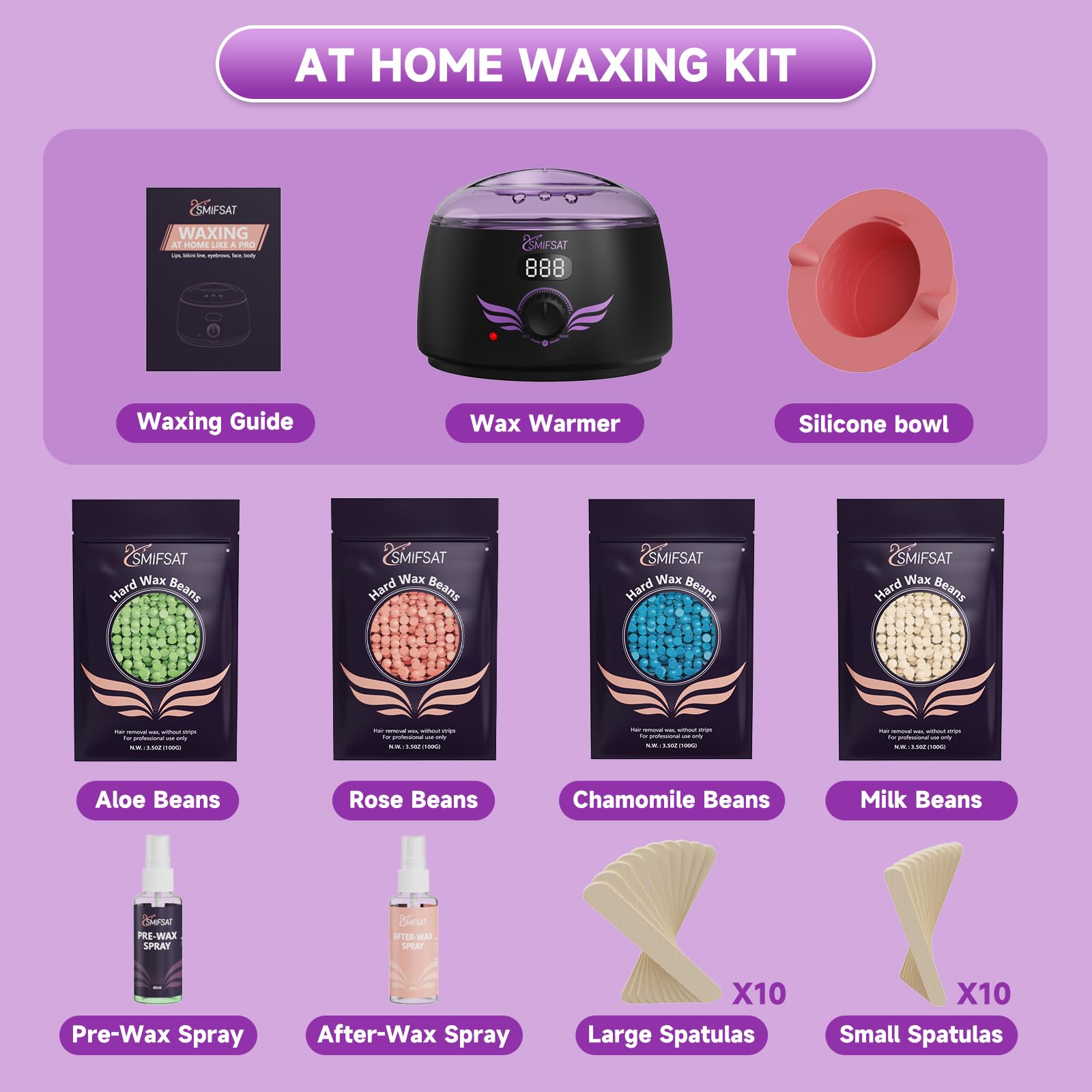 Hehasi kit depilacion para uso profesional en casa