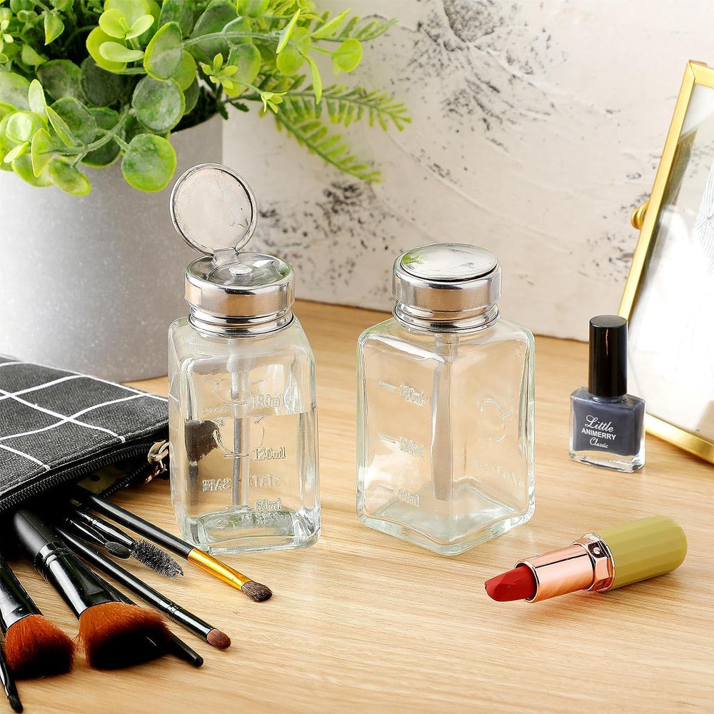 HEHIPLE dispensadores recargables y fáciles de limpiar para maquillaje y desmaquillante.