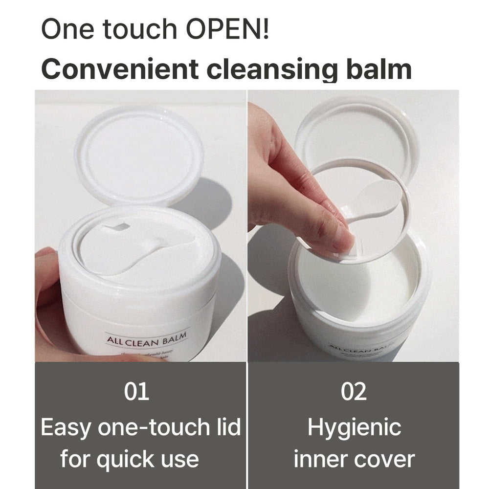 HEIMISH All Clean Balm, aplicación en seco, masaje suave sobre áreas con sebo.