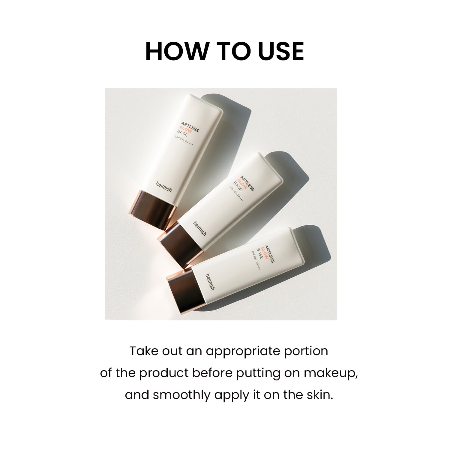 HEIMISH Artless Glow Base apto para piel sensible y sin irritación