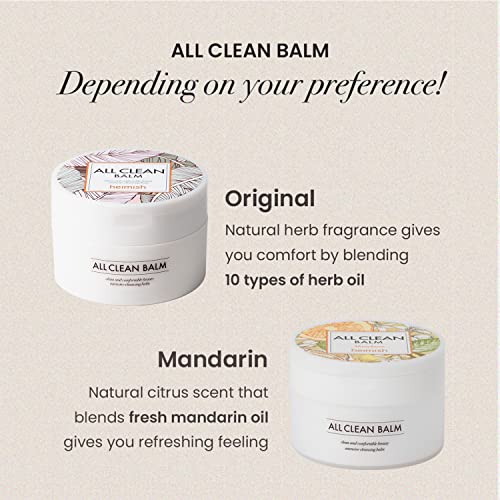 HEIMISH All Clean Balm Mandarin ofrece aroma natural para relajacion facial.