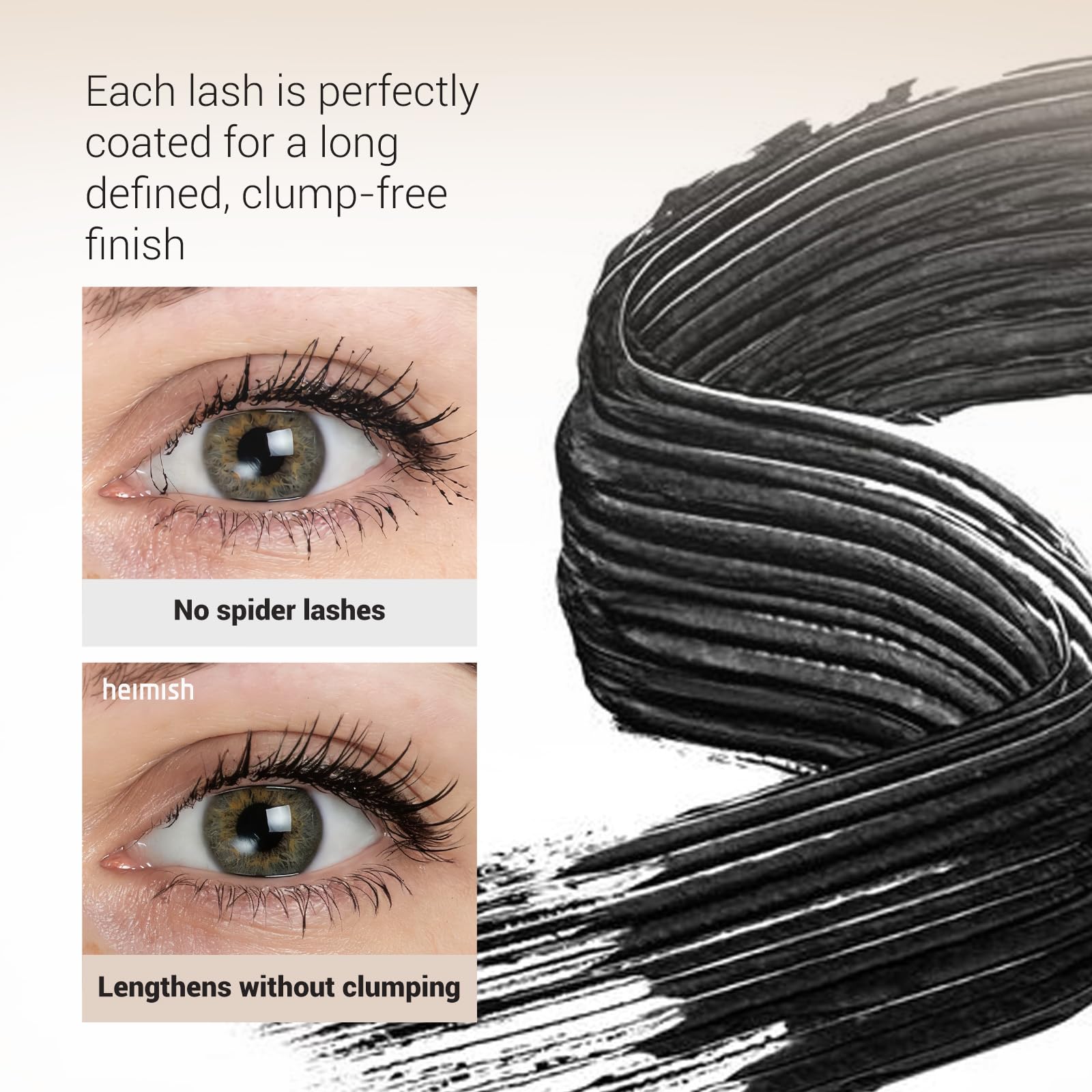 HEIMISH Dailism Smudge Stop Mascara: fórmula resistente al agua para todo el día.