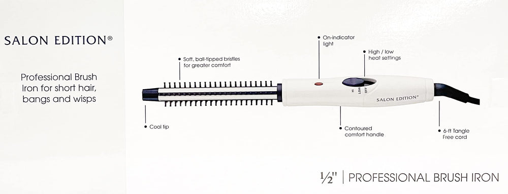 Plancha-cepillo Helen de Troy, mango ergonómico para uso cómodo