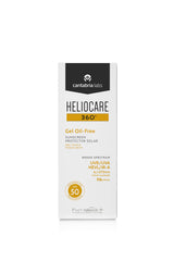 Heliocare 360 Gel para piel grasa, aplicación facial que deja acabado mate.