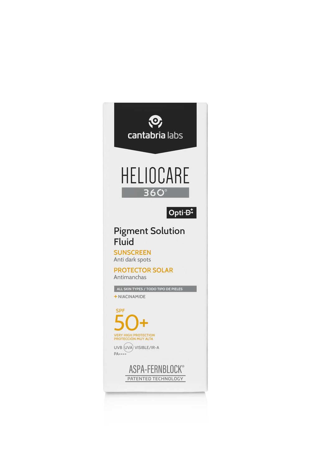 Aplicación suave de Heliocare 360 Fluido Pigmento para tono natural