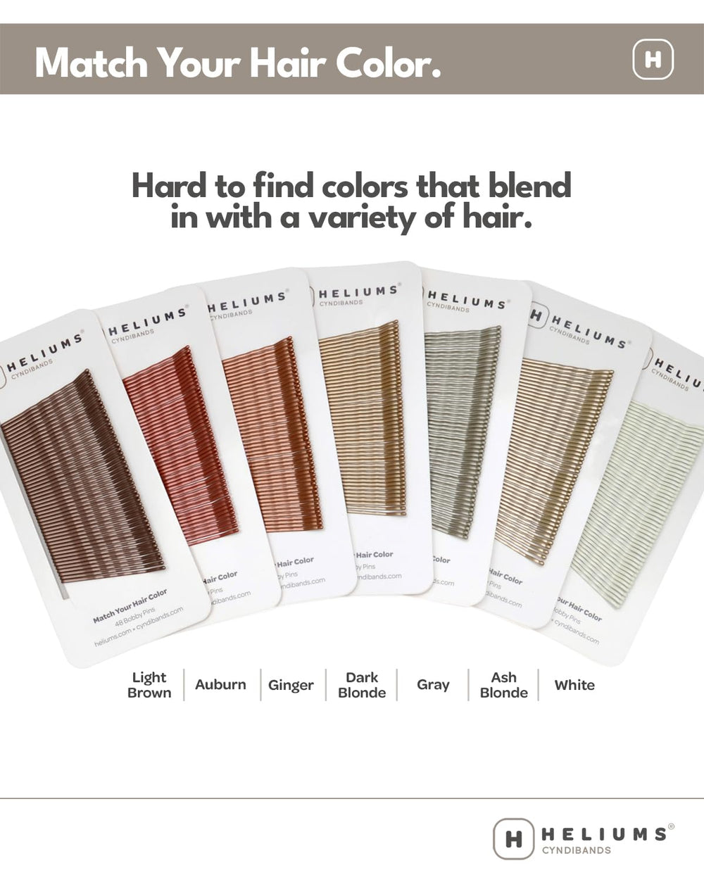 Heliums horquillas gris mate 2 pulgadas, onduladas, se fusionan con cabello gris y plateado.
