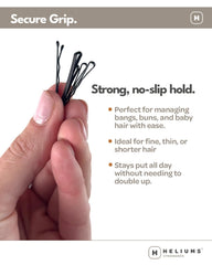 Pinzas mini Heliums con agarre firme para cabello fino.