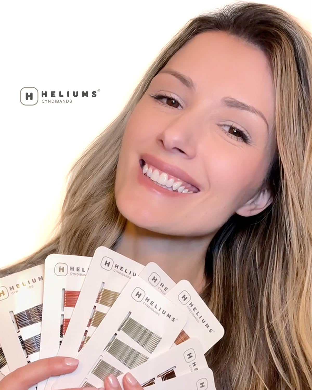 Horquillas Heliums para flequillo y cabello delicado.