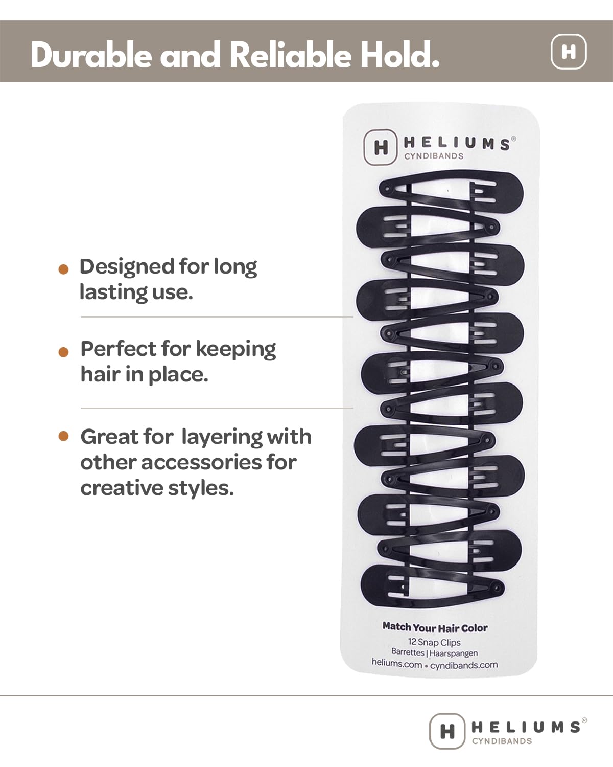 Heliums pinzas pelo metal 2-pulgadas uso-profesional para estilismo diario