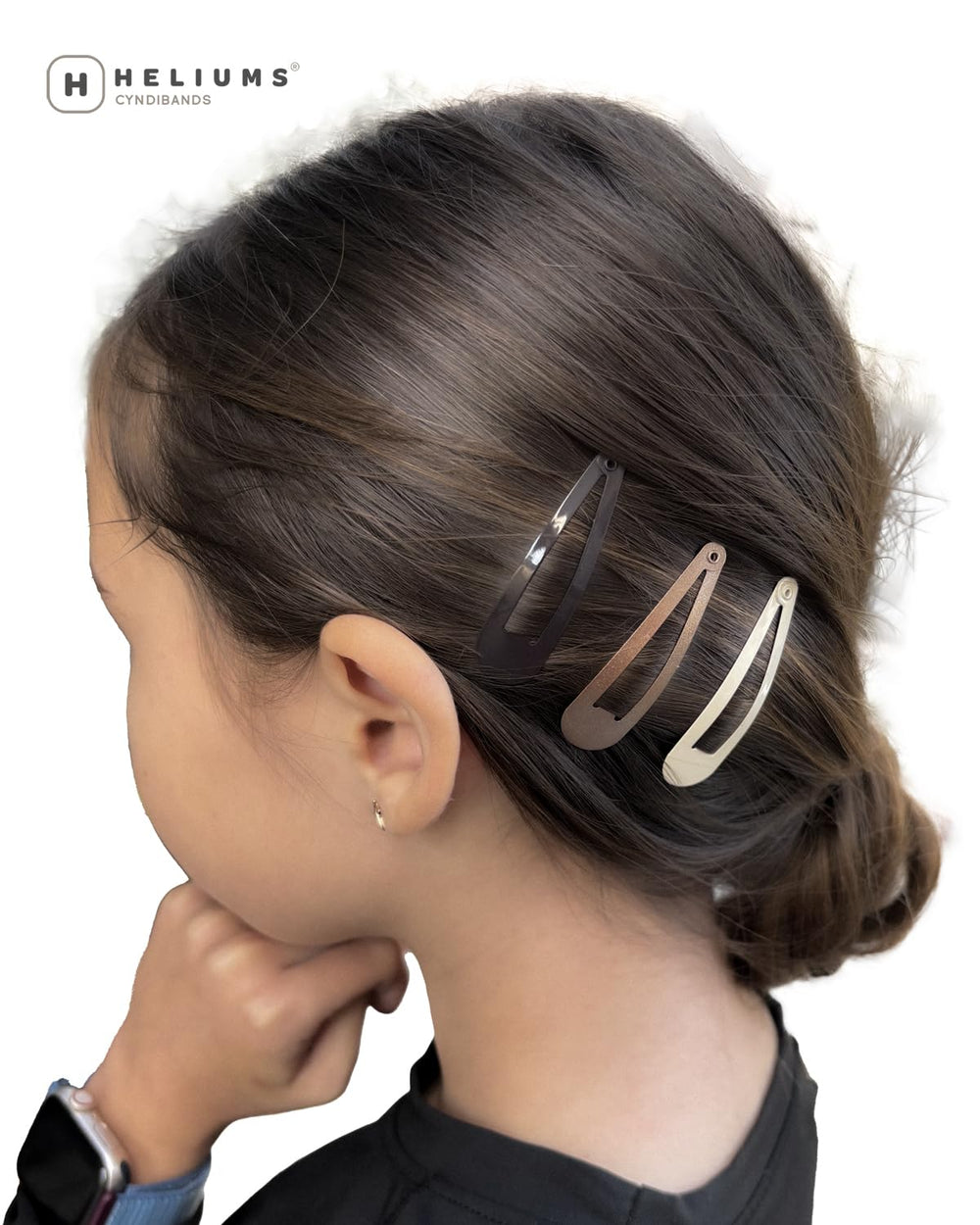 Heliums pinzas pelo metal 2-pulgadas versátil para diferentes tonos