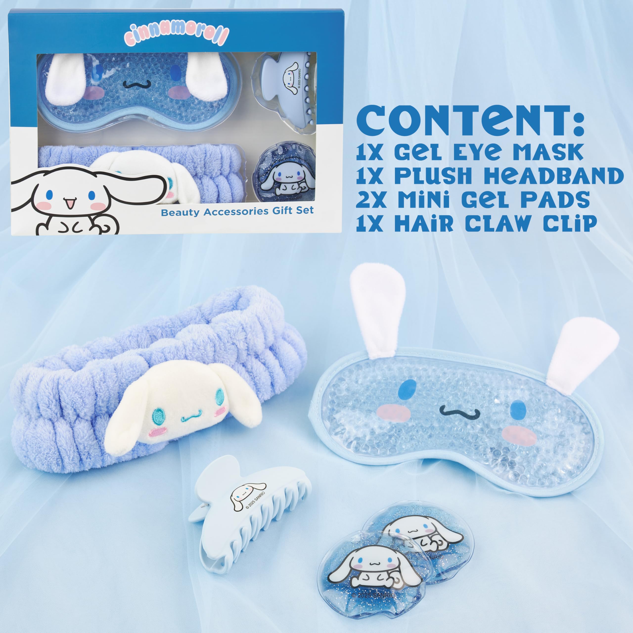 Hello Kitty Cinnamoroll kit regalo kawaii para belleza y autocuidado
