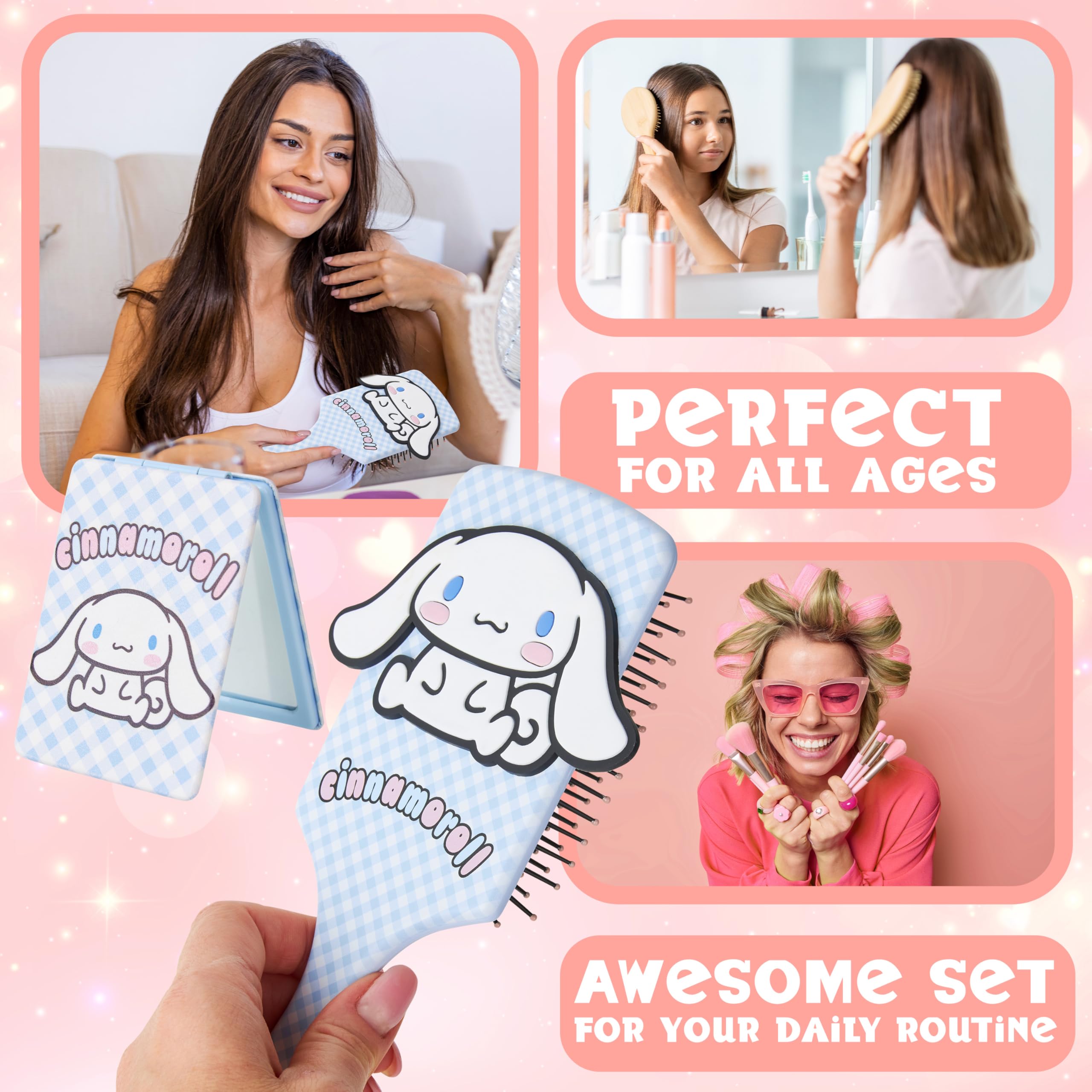 Conjunto accesorios Hello Kitty para peinado con estilo y detalle
