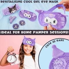 Hello Kitty Kuromi parches gel brillantes para refrescar y aliviar la hinchazón.