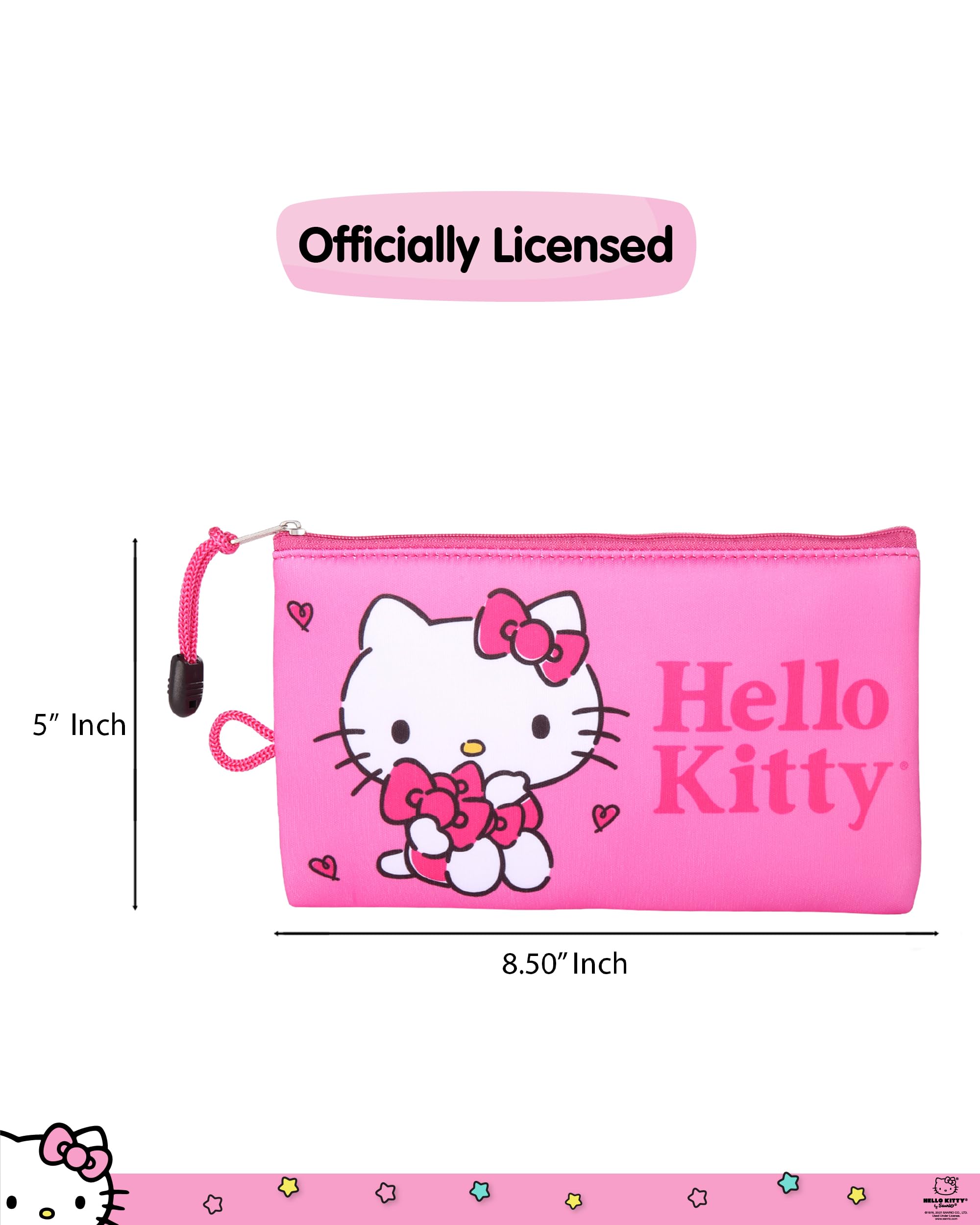 Hello Kitty licencia oficial resalta autenticidad y calidad para regalos o uso diario.