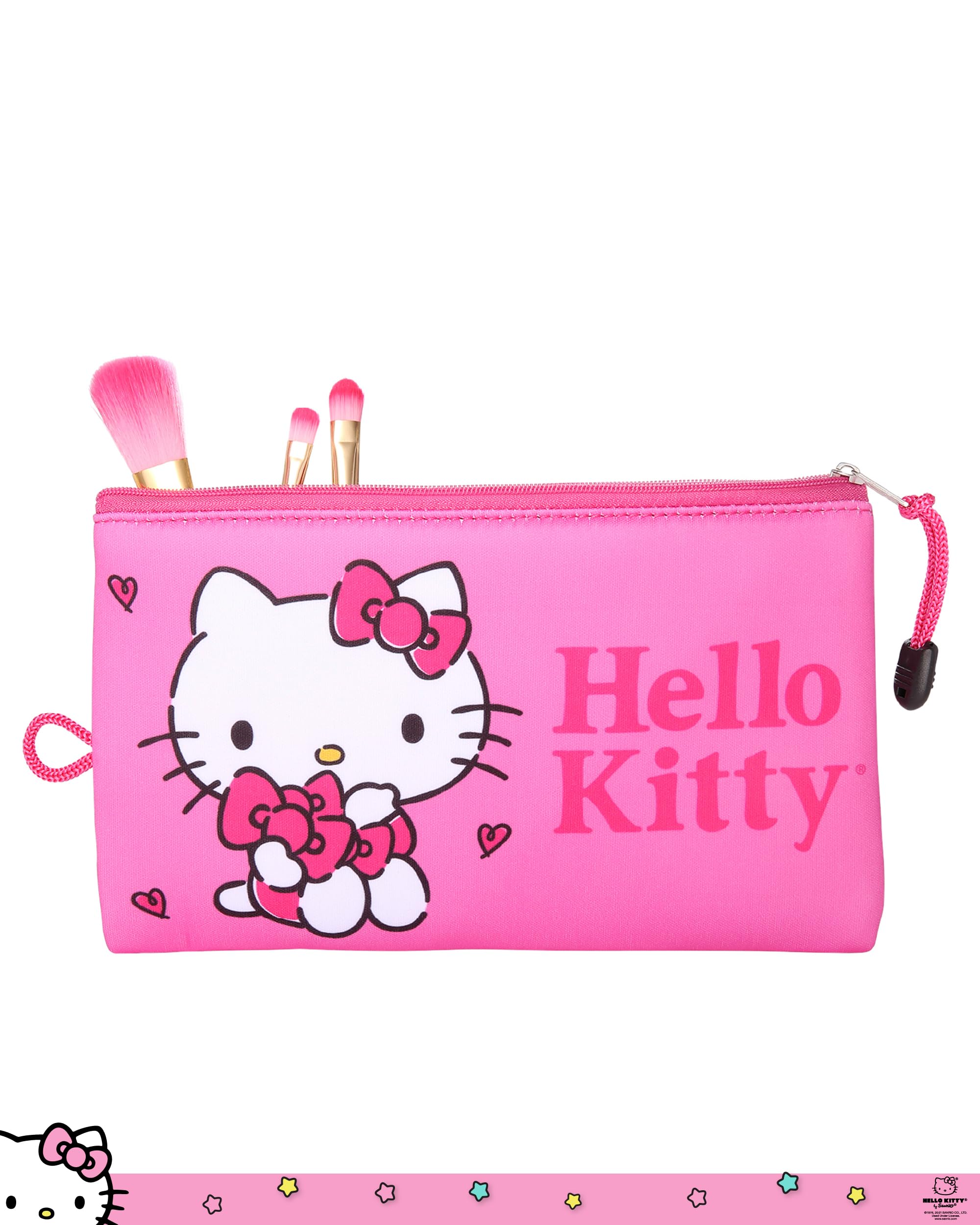 Hello Kitty estuche para pinceles y lápices maximiza organización y estilo en clase o viaje.