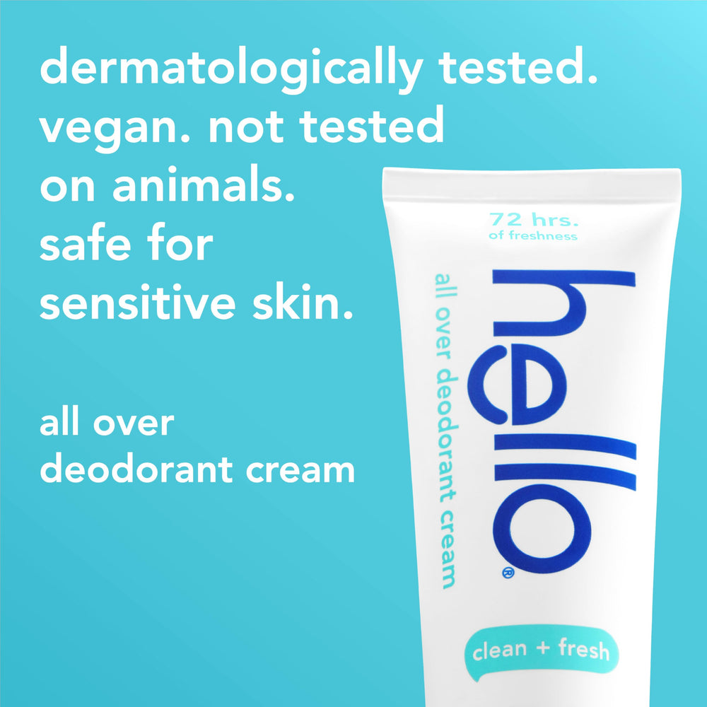 Hello piel sensible: fórmula suave y dermatológicamente probada.