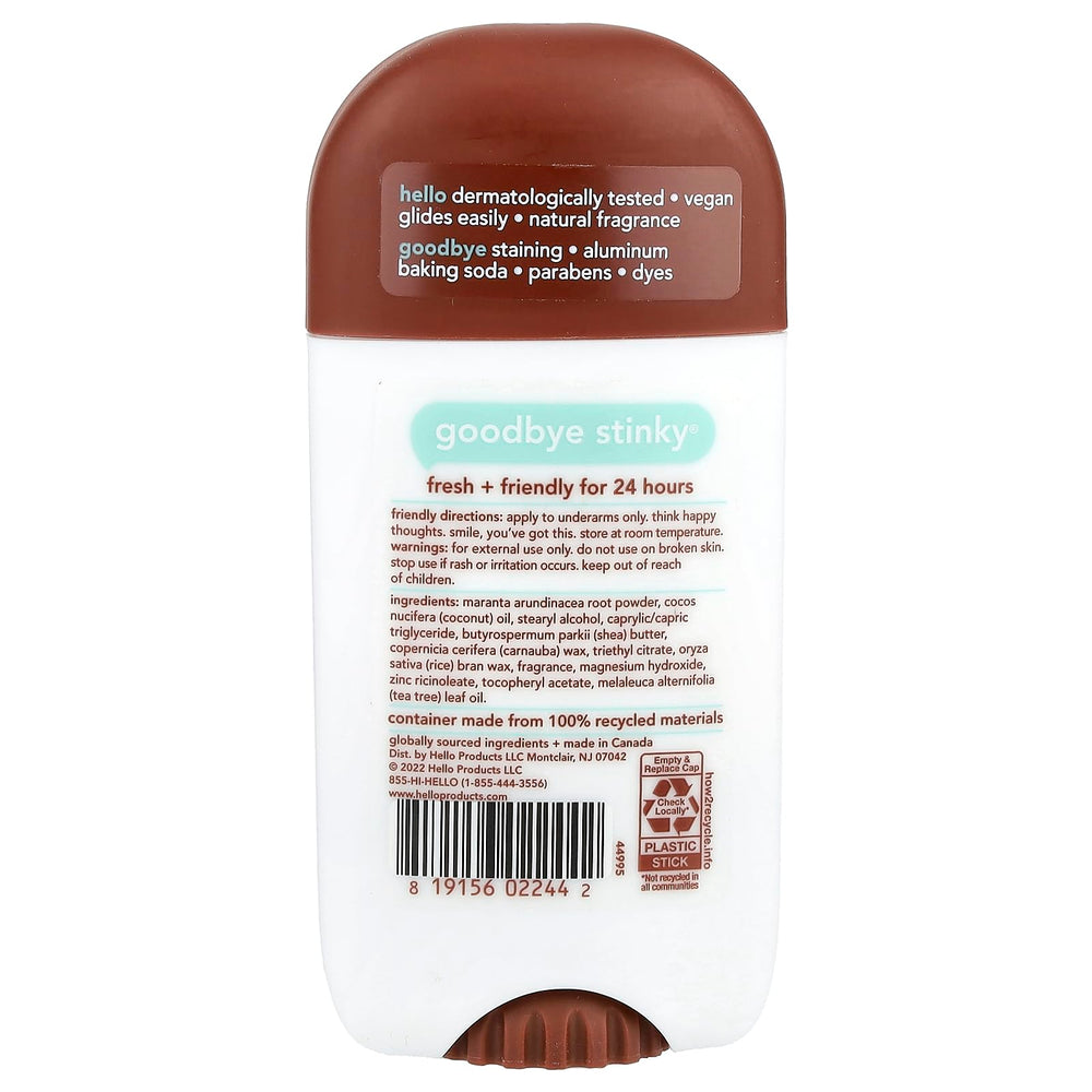 Desodorante Hello Sweet Coconut, aplicación ergonómica en la palma para mayor comodidad.
