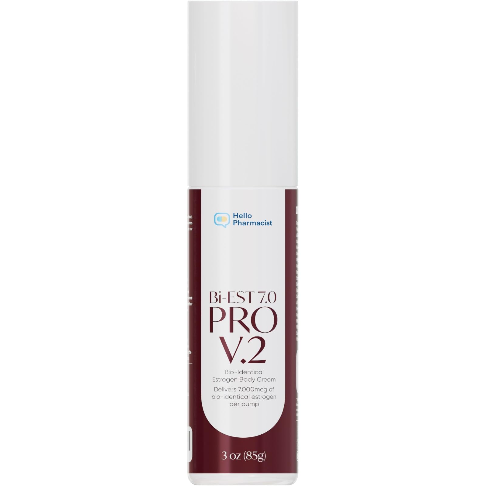 HelloPharmacist BiEst 7.0 Pro V2, crema corporal con dosificador para hidratación diaria.