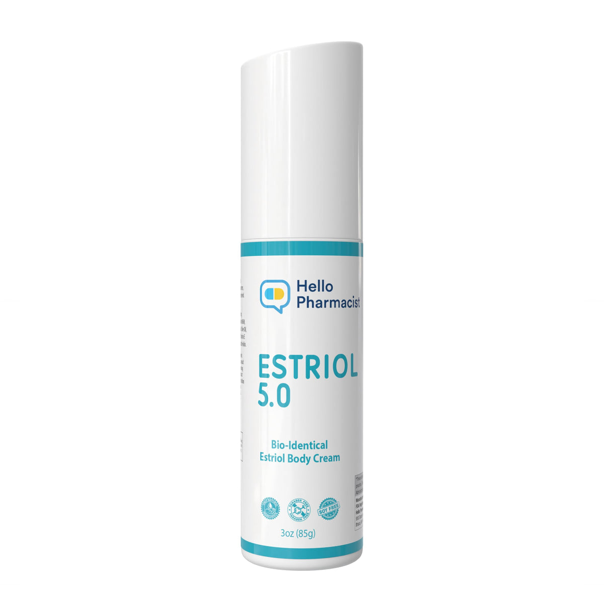 HelloPharmacist Estriol 5.0 crema, empaque dosificador para una aplicación suave