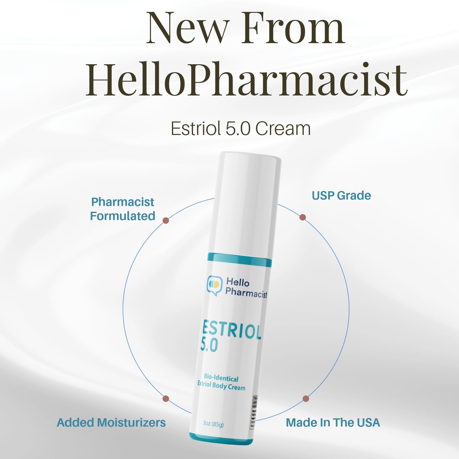 HelloPharmacist Estriol 5.0 crema, puede ayudar a una piel más radiante