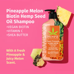Hempz Biotin Shampoo: aplicación suave para cabello fino y dañado