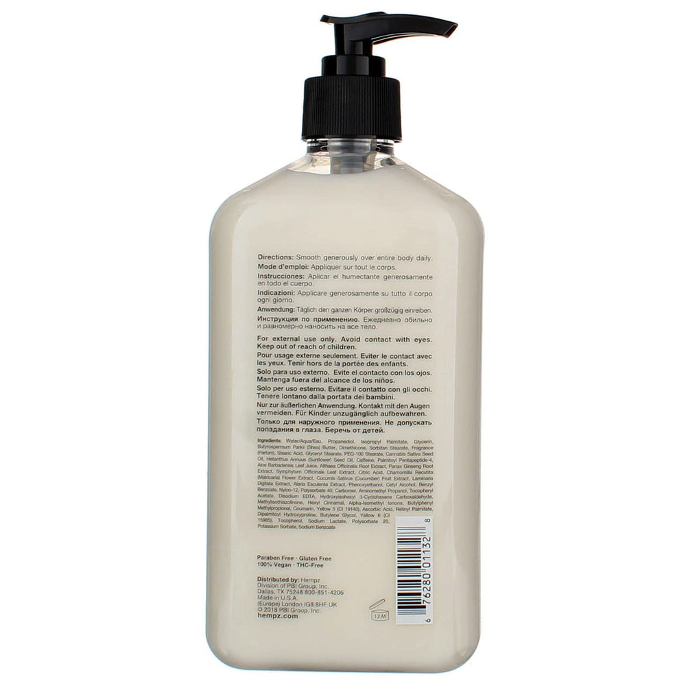 Hempz Bouteille Pompe Anti-Âge, pratique pour routine hydratante.