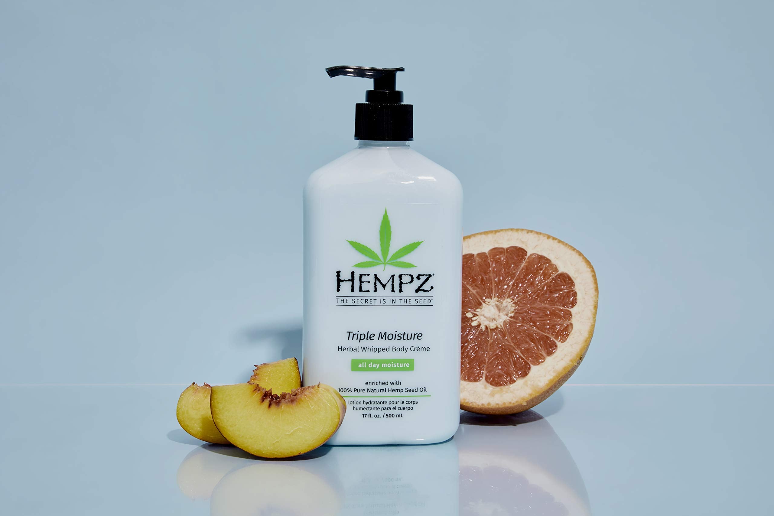 Hempz crema corporal: hidratación 24 horas para piel seca.