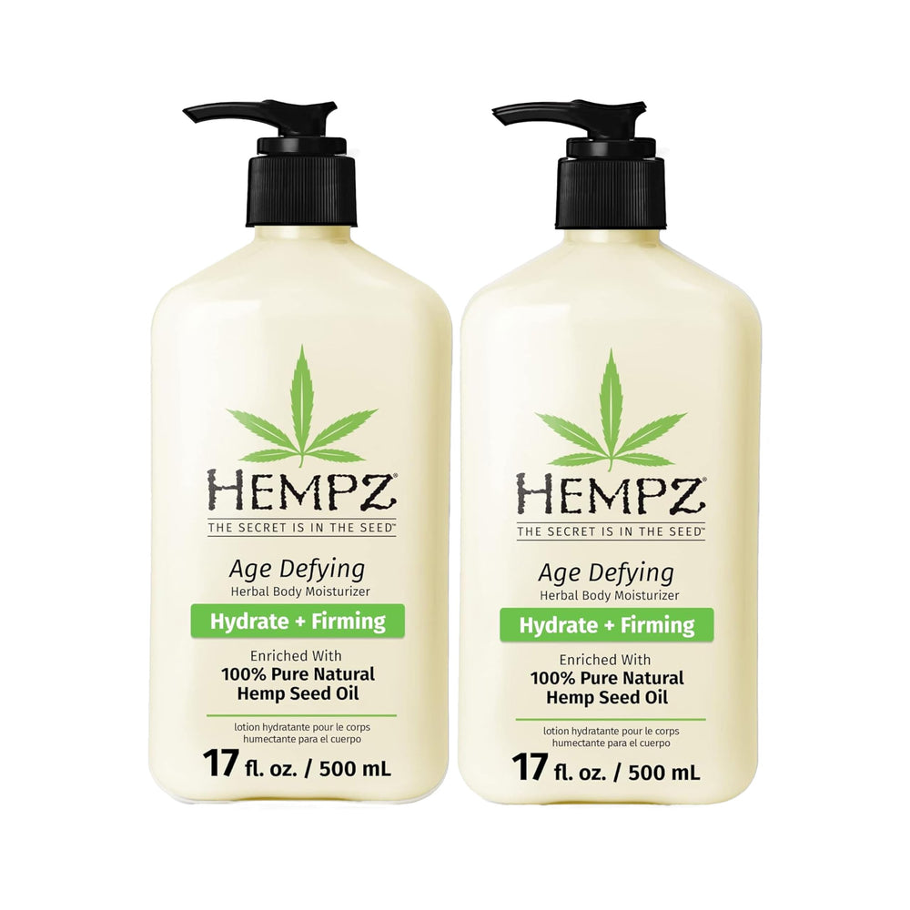 Hempz crema corporal antiedad en envase fragante para hidratación diaria