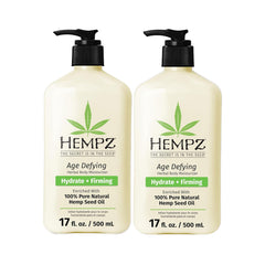 Hempz crema corporal antiedad en envase fragante para hidratación diaria
