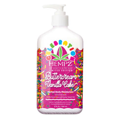 Hempz crema cuerpo Buttercream Vanilla para hidratación diaria y aroma indulgente.
