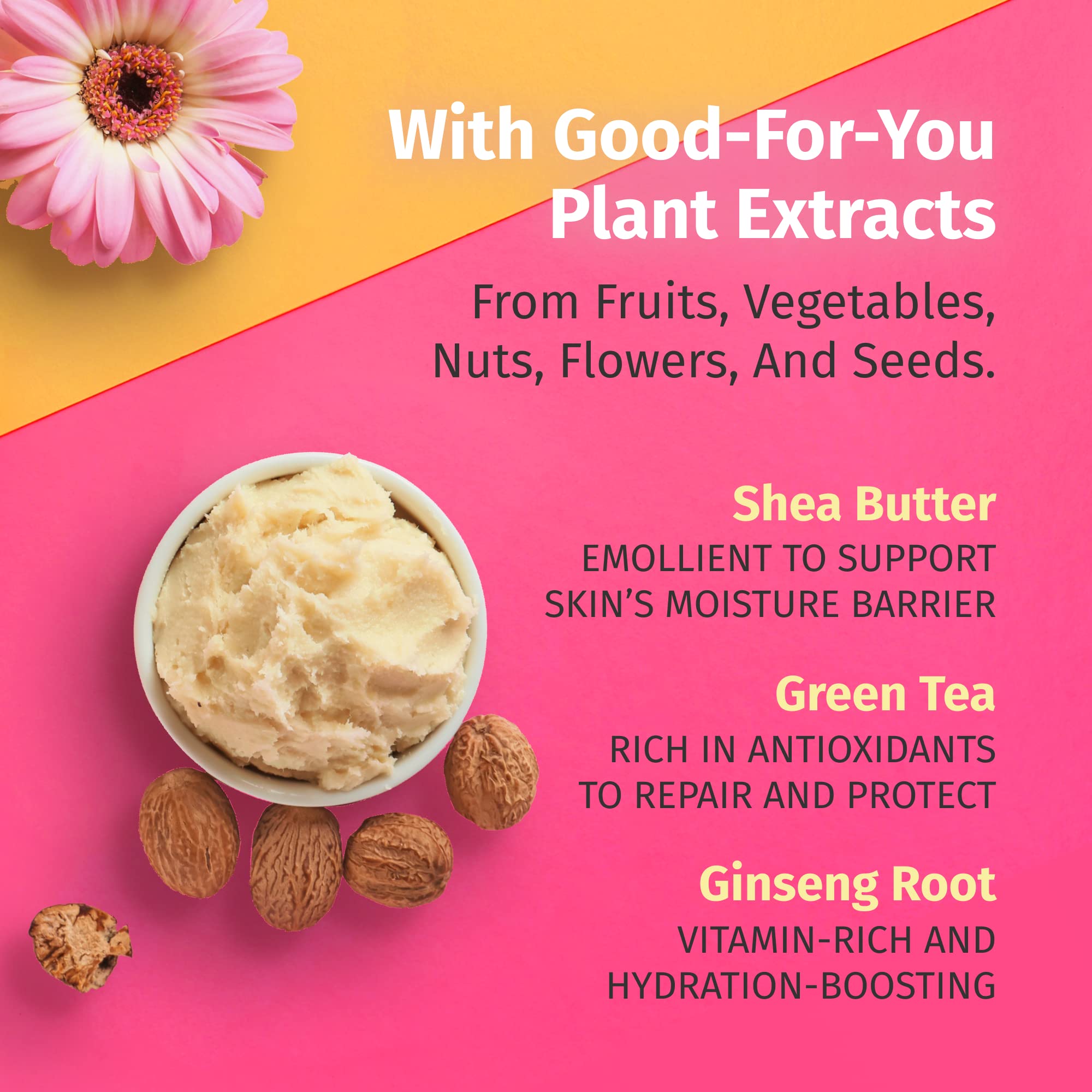 Textura nutritiva con karité para piel seca y suave.