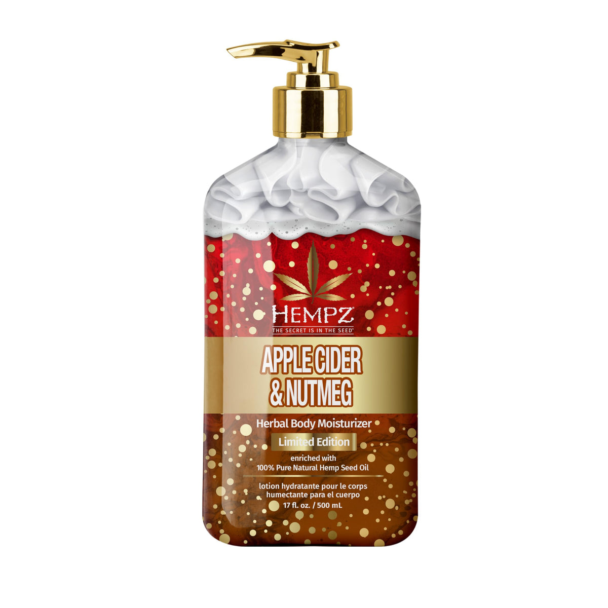 Hempz Edición Limitada Loción Corporal, envase elegante para hidratación diaria.