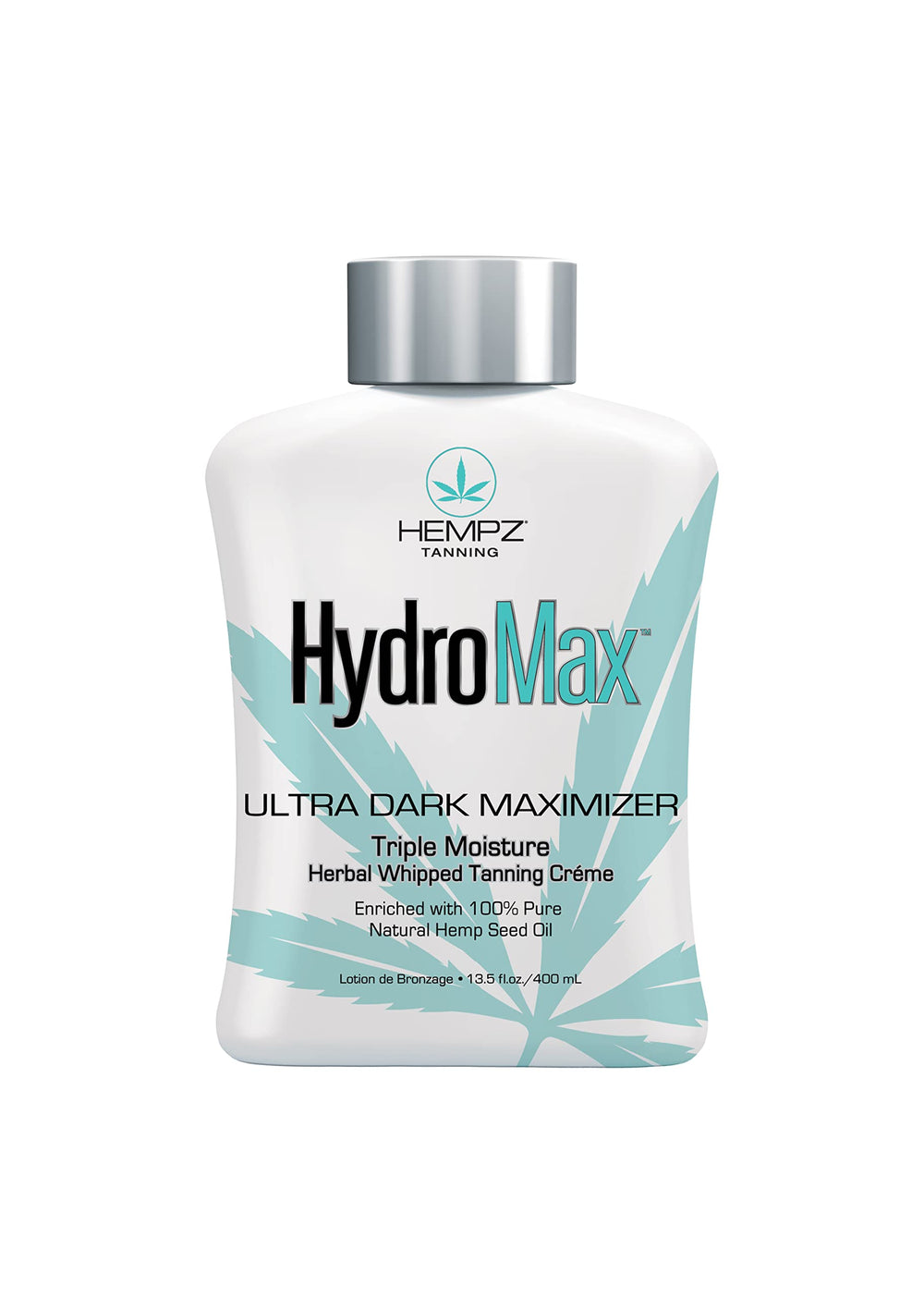 Hempz Hydromax Maximizer: botella bronceadora que prepara la piel para un color profundo.