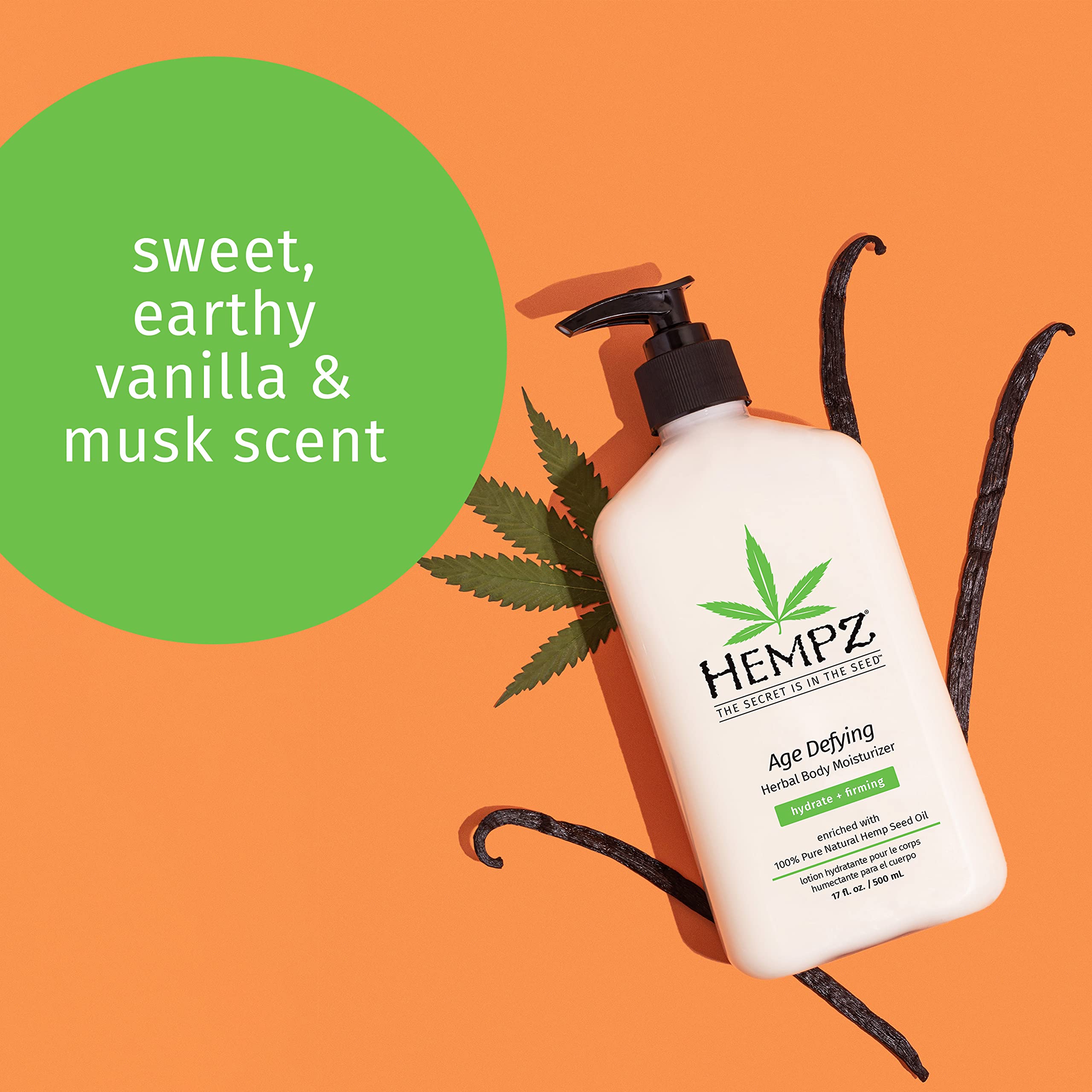 Hempz libre de gluten y vegano para piel sensible