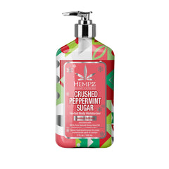 Hempz Loción corporal menta-azúcar triturada, piel suave y fresca.