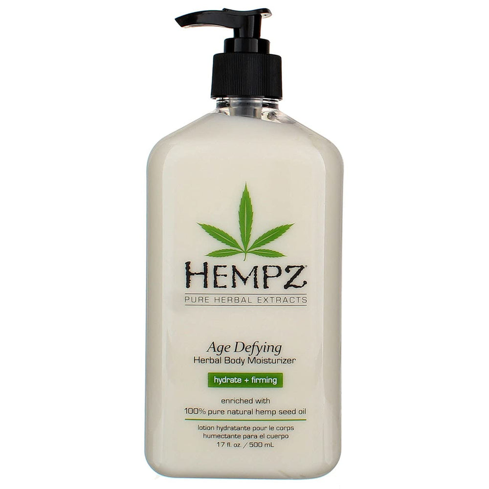 Hempz Lotion Corporelle Vegan, sans parabènes ni gluten.