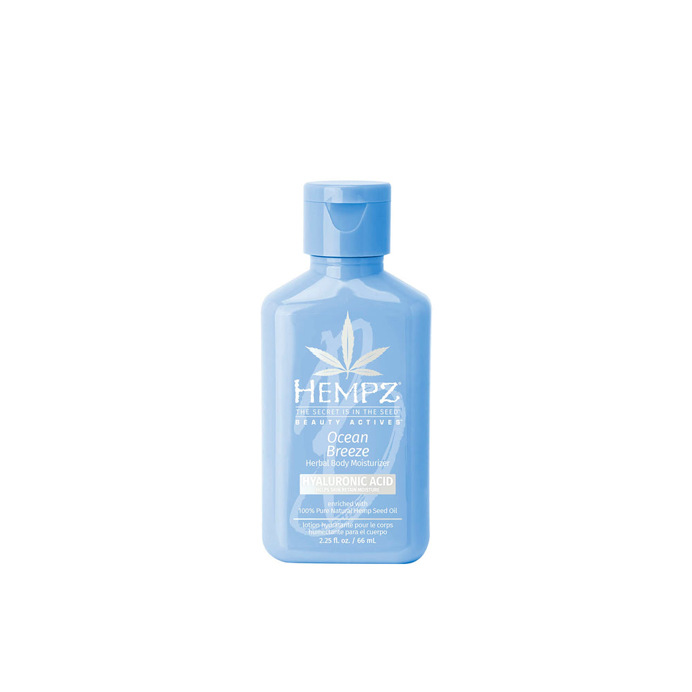 Hempz Ocean Breeze crema corporal mini para hidratación suave y fresca