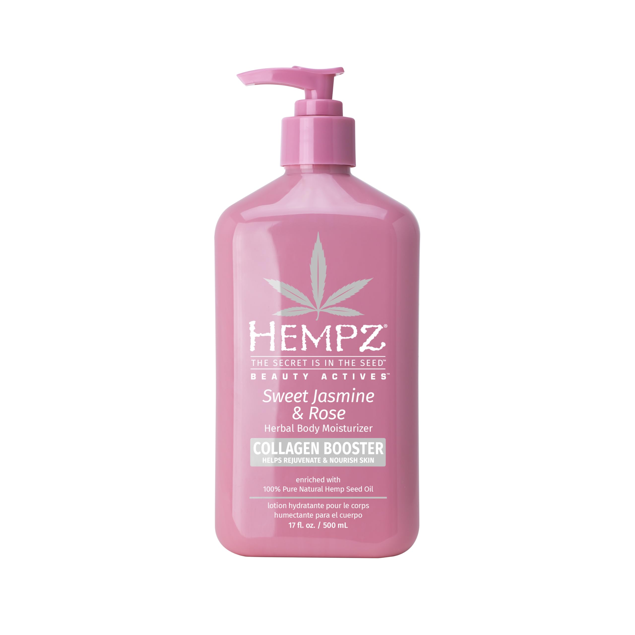 Hempz Sweet Jasmine & Rose, crema corporal en frasco, hidratación suave para piel seca
