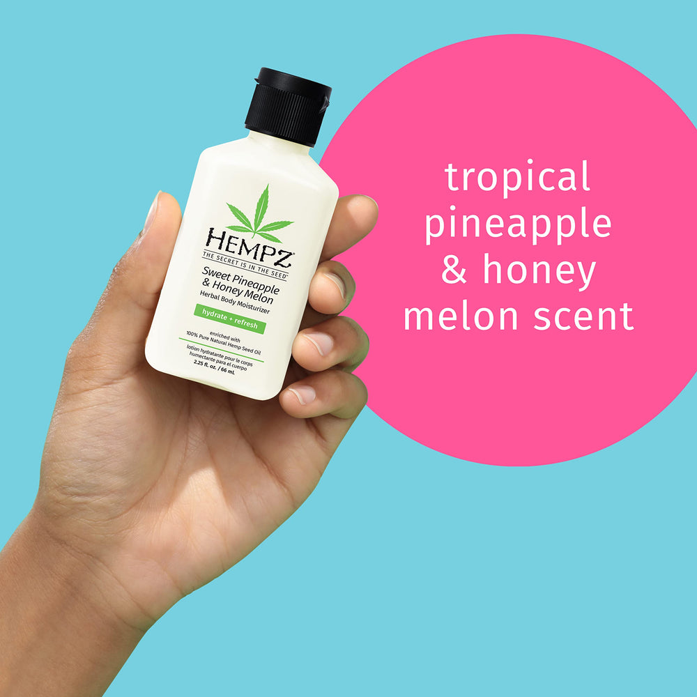 Hempz Textura cremosa que ofrece hidratación suave.