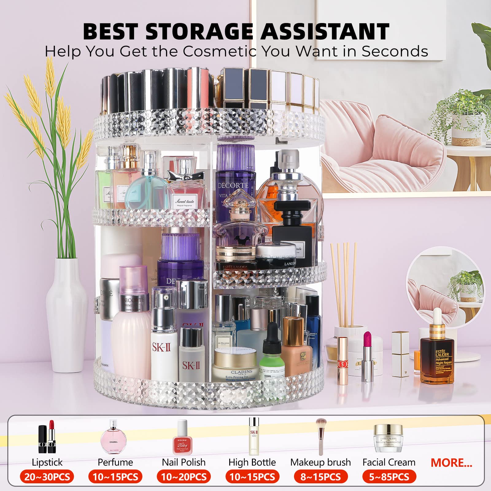 HEMTROY gift-ready makeup organizer is a thoughtful holiday present