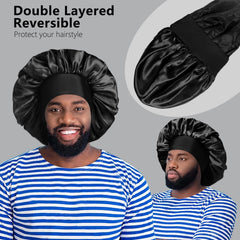 Gorro Heniho satinato premium, tacto suave y brillo para cabello rizado.