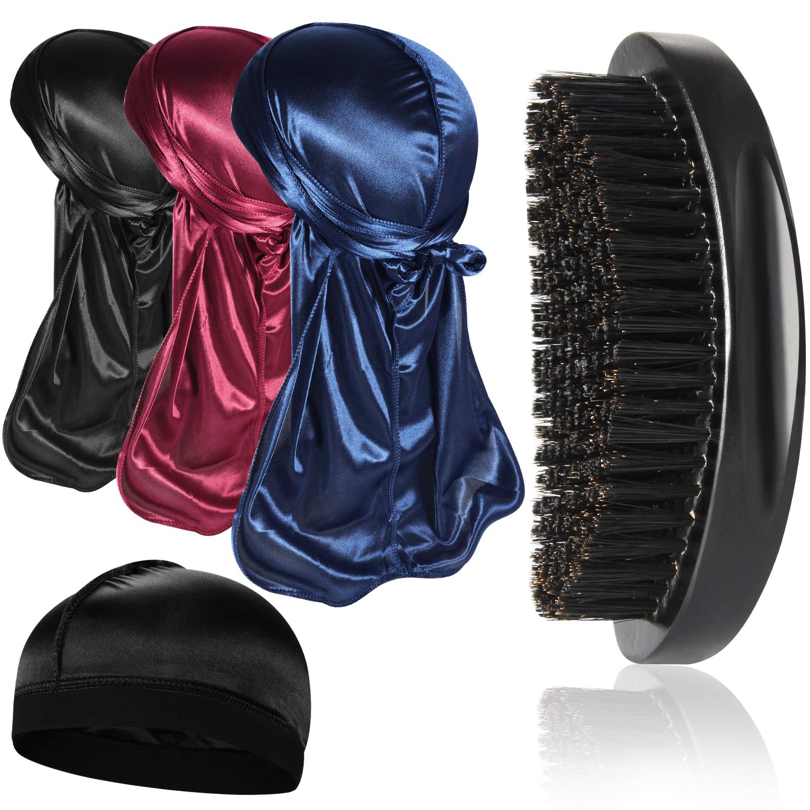 Durag suave Heniho para ondas 360 que ayuda a mantener la forma nocturna.