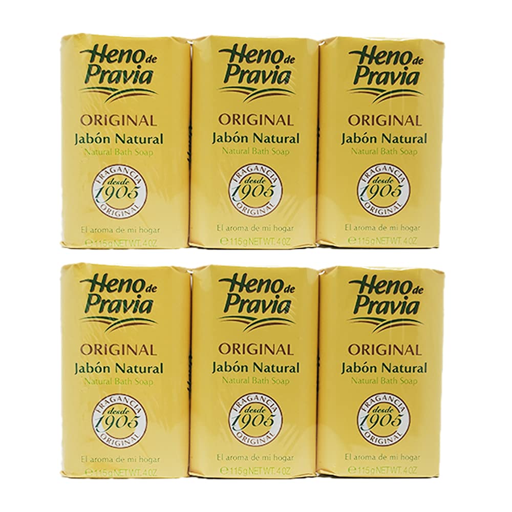 Jabón Heno de Pravia Original, caja elegante para uso diario.