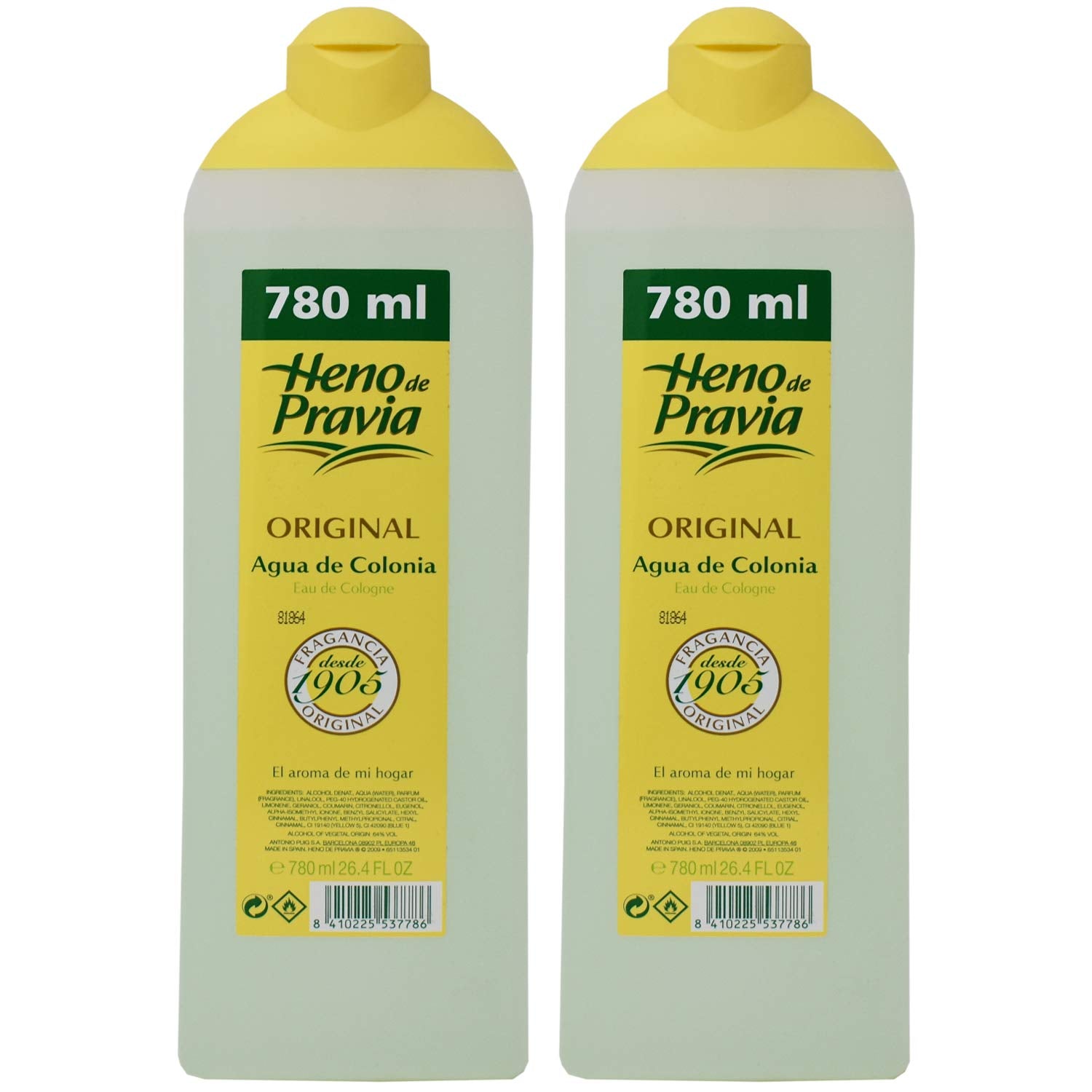 Heno de Pravia Original: botella de colonia con aroma fresco para uso diario