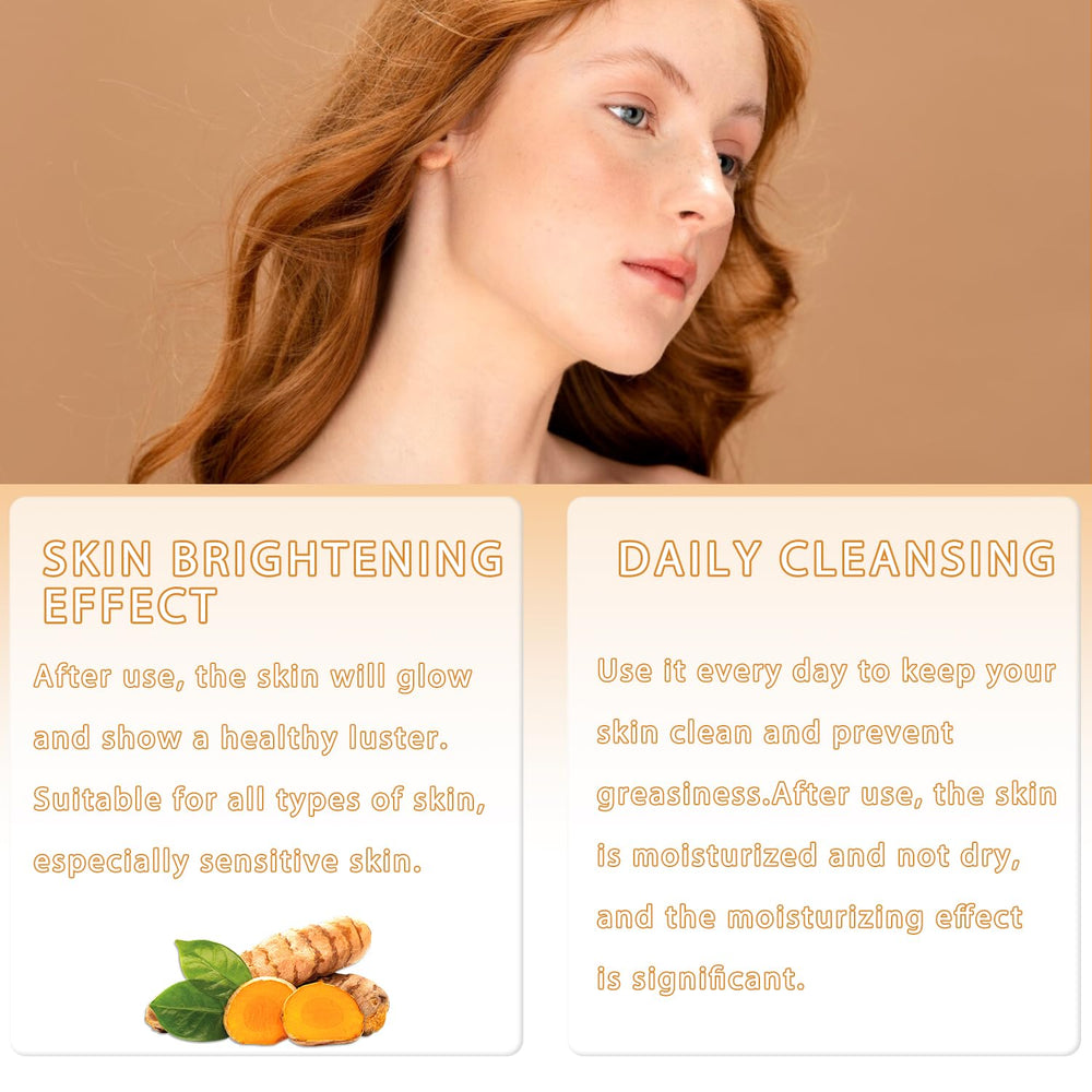 Hepanio espuma lavado cúrcuma suave: lavado facial diario para piel fresca.