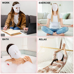 HEQU toalla facial con diseño de botón desmontable para limpieza fácil.