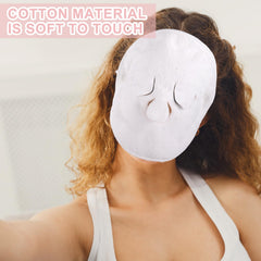 HEQU toalla de vapor facial talla universal que se adapta al rostro.
